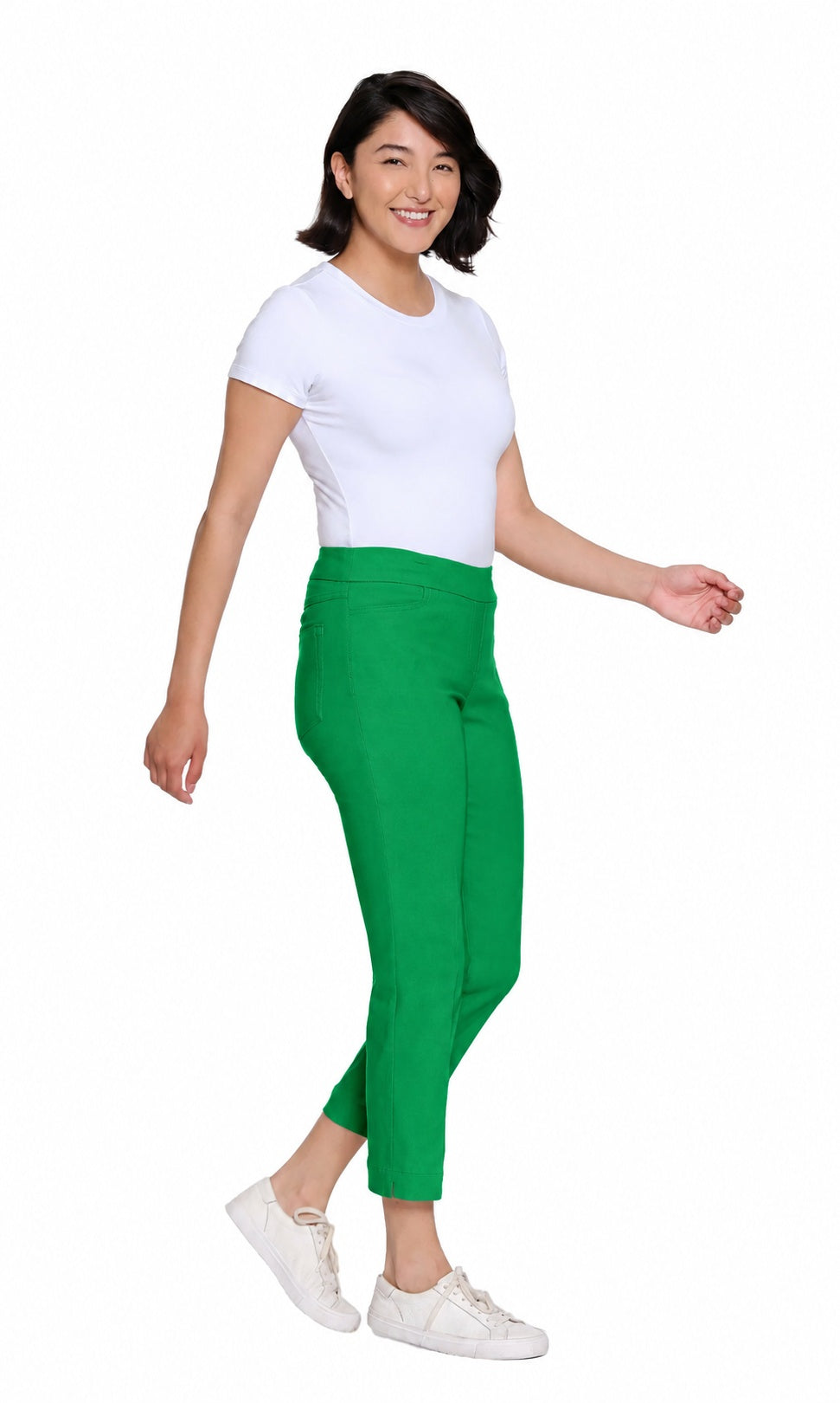 Slimsation Pull-On Crop Pant w/ Real Front & Back Pockets M12713PM - CLOVER