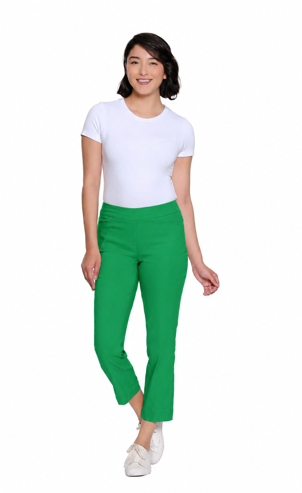 Slimsation Pull-On Crop Pant w/ Real Front & Back Pockets M12713PM - CLOVER