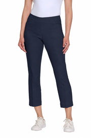 Slimsation Pull-On Crop Pant w/ Real Front & Back Pockets M12713PM - MIDNIGHT