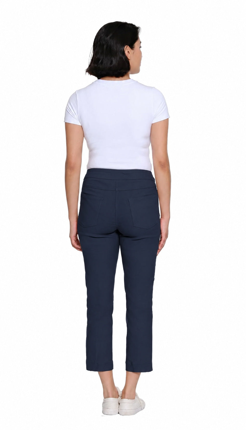 Slimsation Pull-On Crop Pant w/ Real Front & Back Pockets M12713PM - MIDNIGHT