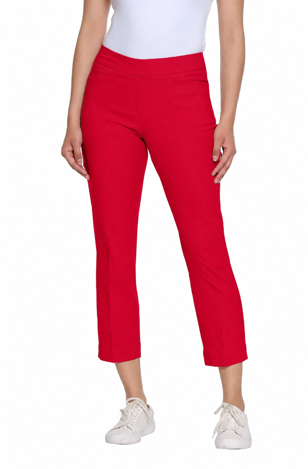 Slimsation Pull-On Crop Pant w/ Real Front & Back Pockets M12713PM - VIVRED