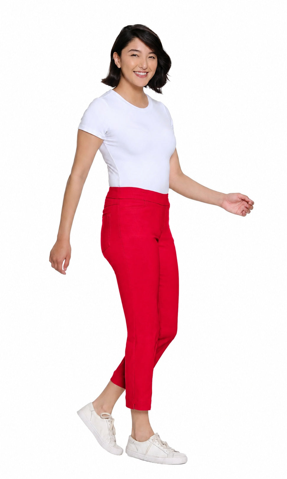 Slimsation Pull-On Crop Pant w/ Real Front & Back Pockets M12713PM - VIVRED