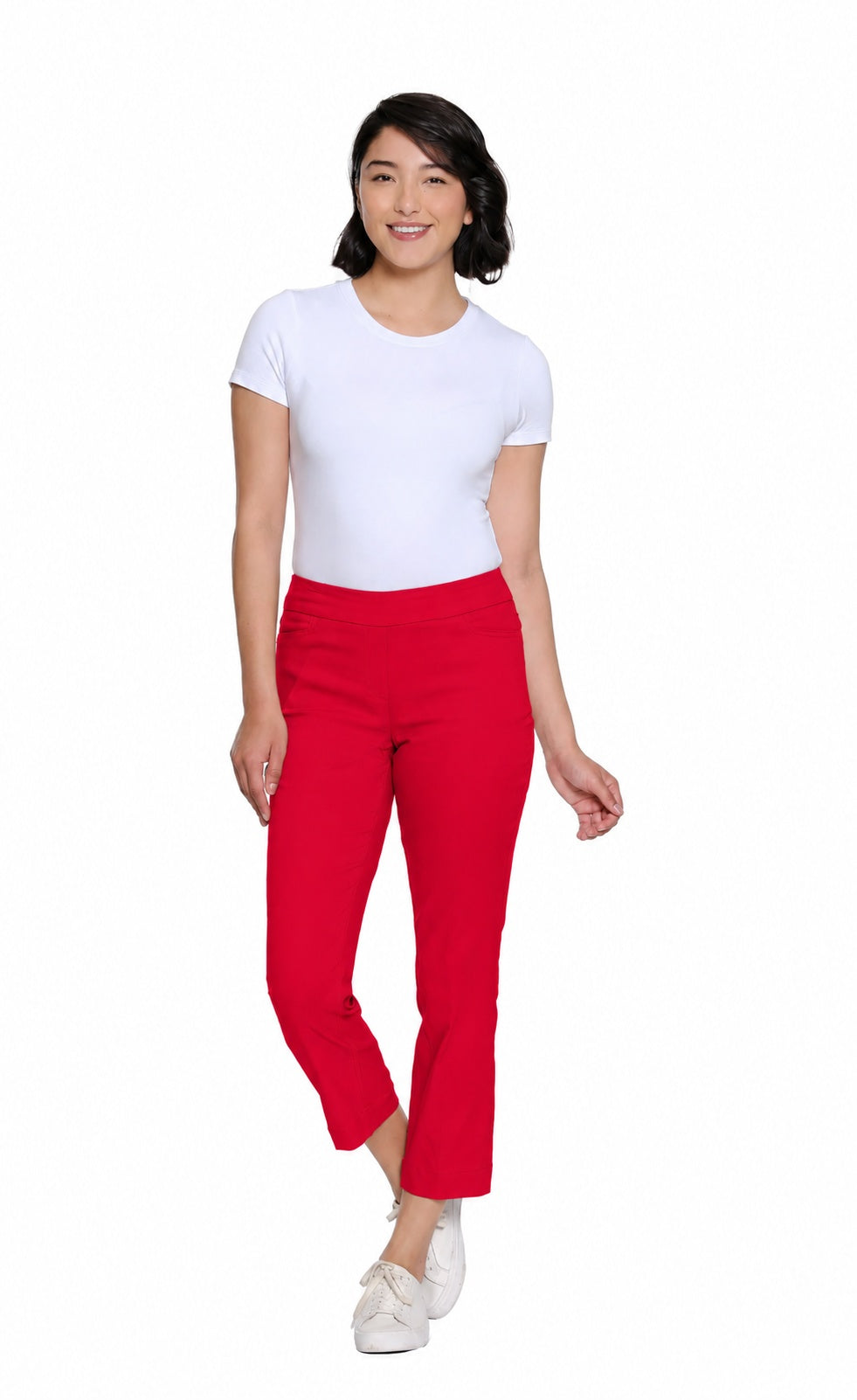 Slimsation Pull-On Crop Pant w/ Real Front & Back Pockets M12713PM - VIVRED