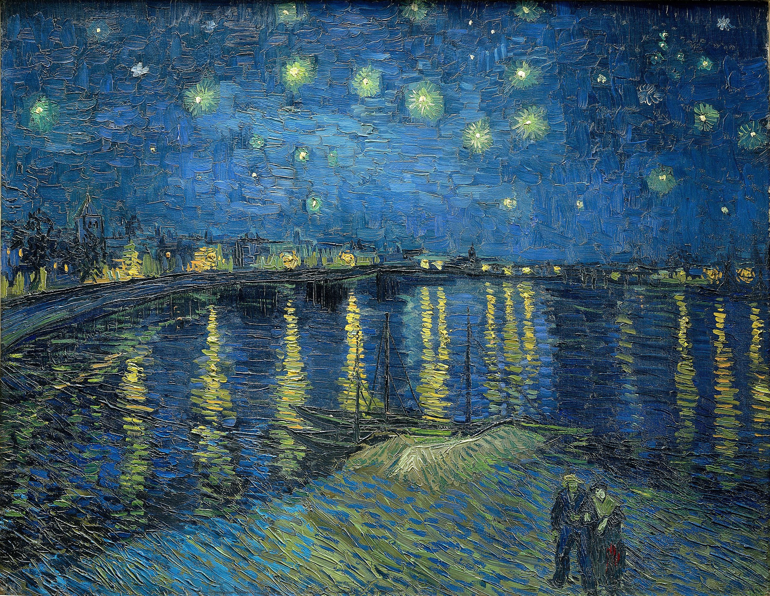 Oopera Raincoat - STARRY NIGHT OVER THE RHONE BY VINCENT VAN GOGH - J8839RW-5