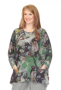 INOAH "BIRD WATCH" Top - ONE SIZE