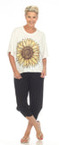 INOAH "Sunflower Textured Knit" Top