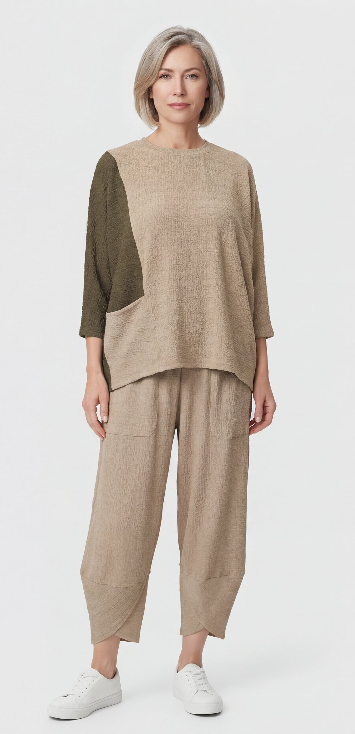 INOAH "Mocha/Olive"- Top