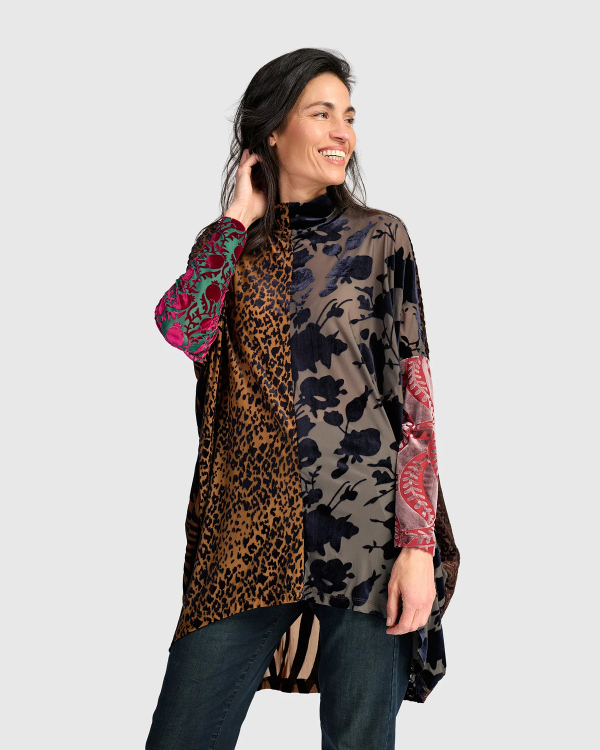 ALEMBIKA Incanto Oversized Tunic - AT800R - JEWEL MULTI