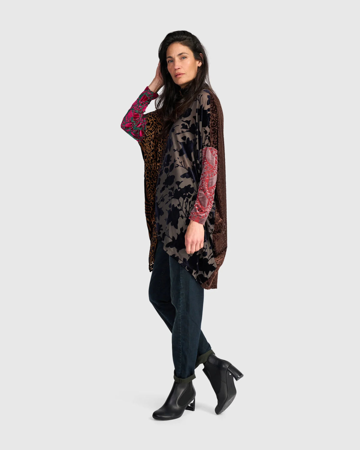 ALEMBIKA Incanto Oversized Tunic - AT800R - JEWEL MULTI