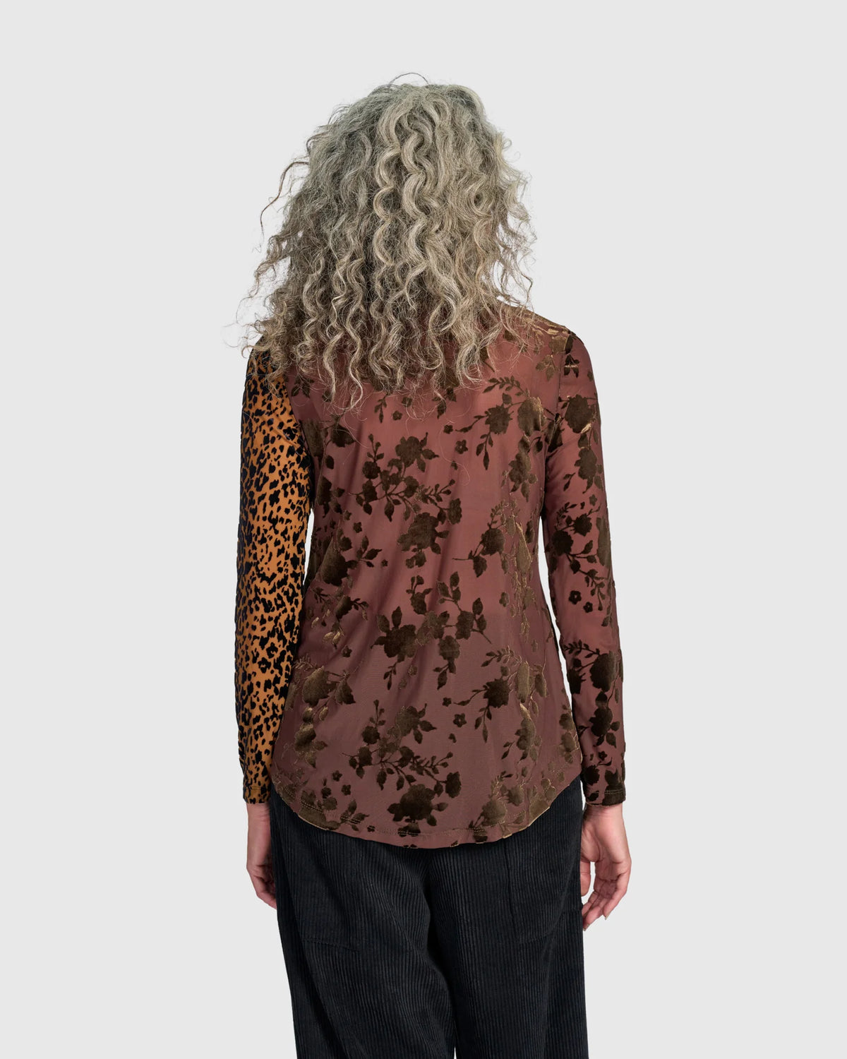 ALEMBIKA Dolcezza V-Neck Top - AT803R- JEWEL MULTI