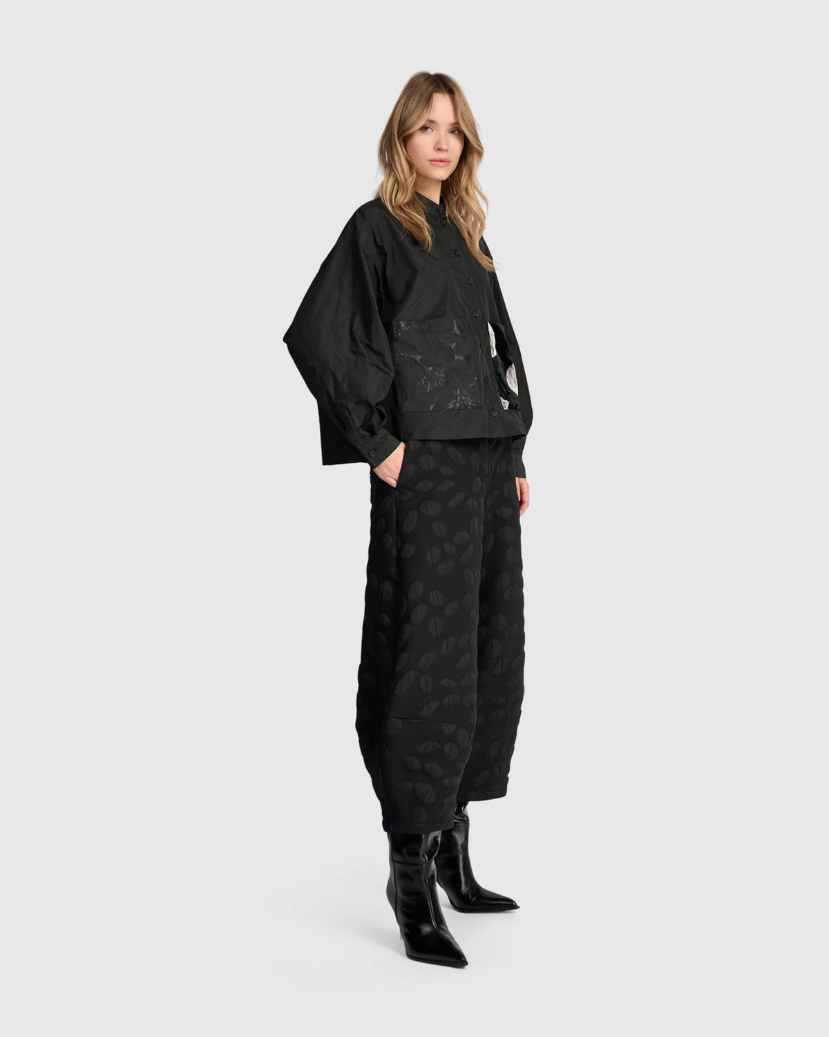 ALEMBIKA Intermezzo Lantern Pants - AP714C - BLACK SPOTS