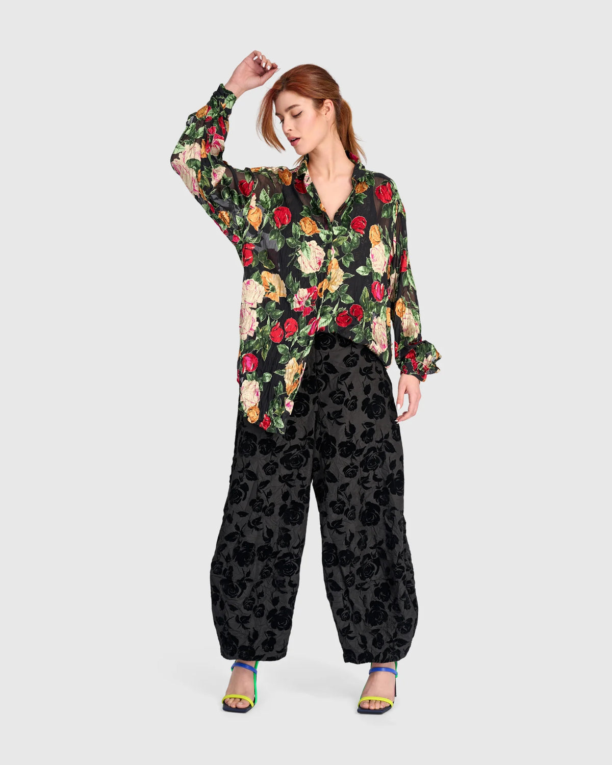 ALEMBIKA Petaline Shirt - ET138F - SHEER FLORAL