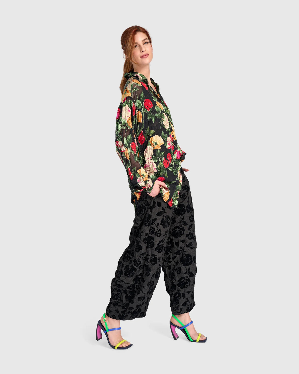 ALEMBIKA Petaline Shirt - ET138F - SHEER FLORAL