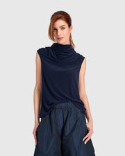 ALEMBIKA Fluid Slinky Savior Top - ET144N - NAVY