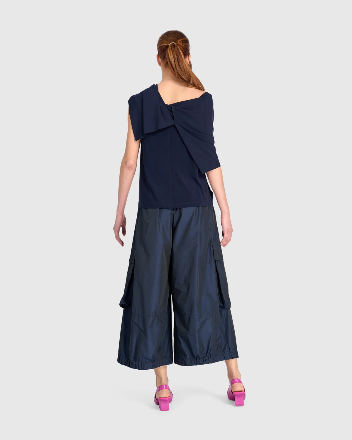 ALEMBIKA Swish Wide Cargo Pants - EP318N - INK