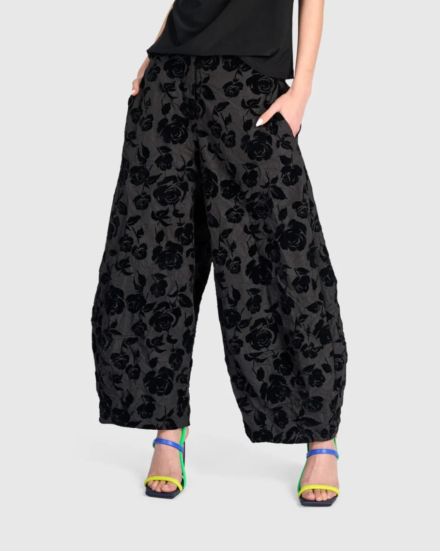 ALEMBIKA Attar Lantern Pants - EP134B - BLACK ROSE