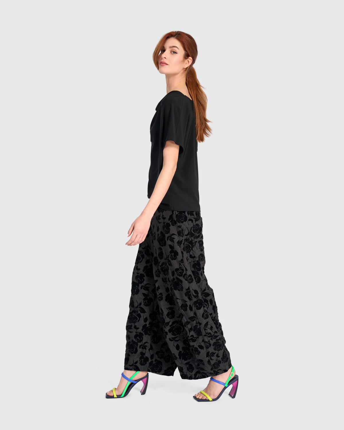 ALEMBIKA Attar Lantern Pants - EP134B - BLACK ROSE