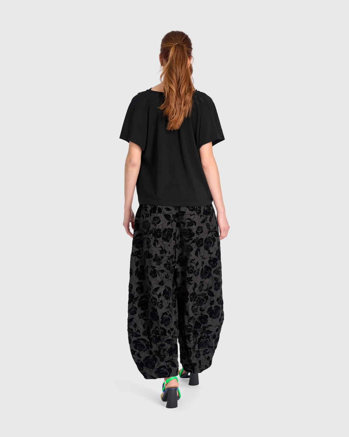 ALEMBIKA Attar Lantern Pants - EP134B - BLACK ROSE