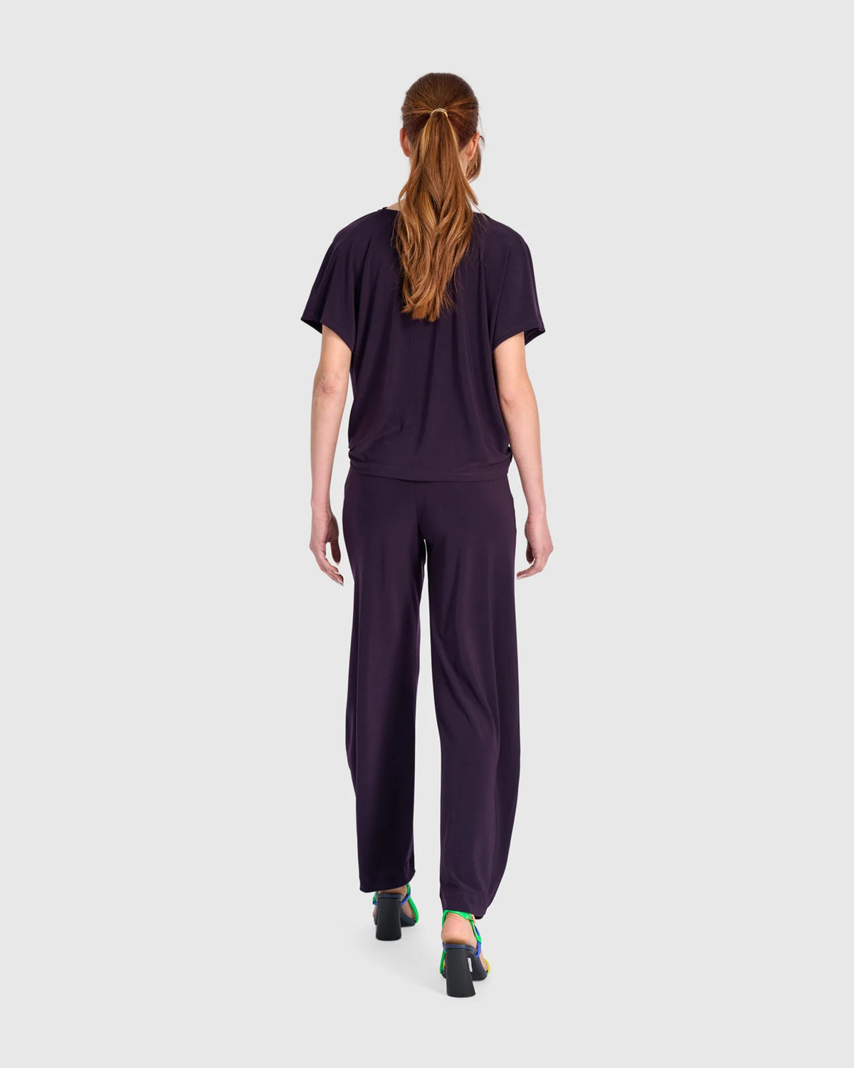 ALEMBIKA Fluid Slinky Flow Pants - EP137P - PLUM