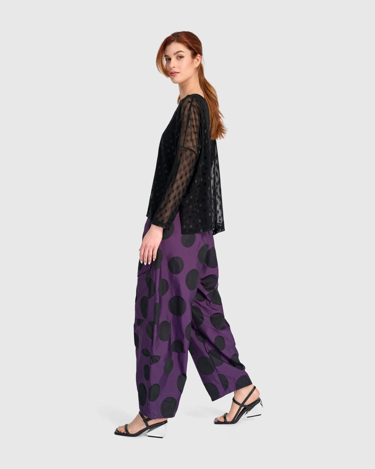 ALEMBIKA Umbral Boxy Mesh Top - ET147B - BLACK MESH