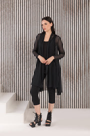 Kozan Molly Cardigan - SH-210805 - BLACK MESH