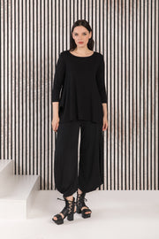 Kozan Juliette Top - TS-4145 - BLACK TENCEL