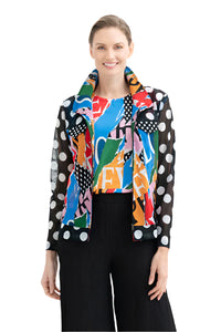 DAMEE POLKA DOT COLLAGE ART MESH TWIN SET - 31438 - MLT