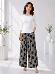 Vanite Couture Polka Dot Pants - 12015 - GREY/DOTS