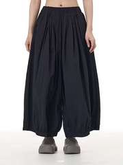 Vanite Couture Wide Leg Cotton Pants - 3925 - BLACK
