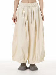 Vanite Couture Wide Leg Cotton Pants - 3925 - CREAM