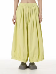 Vanite Couture Wide Leg Cotton Pants - 3925 - SPRING GREEN