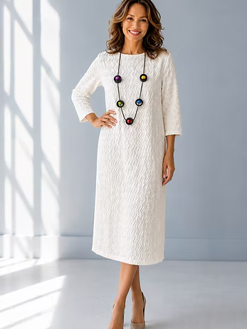 Vanite Couture Button Front Textured Jacket - 83715 - WHITE