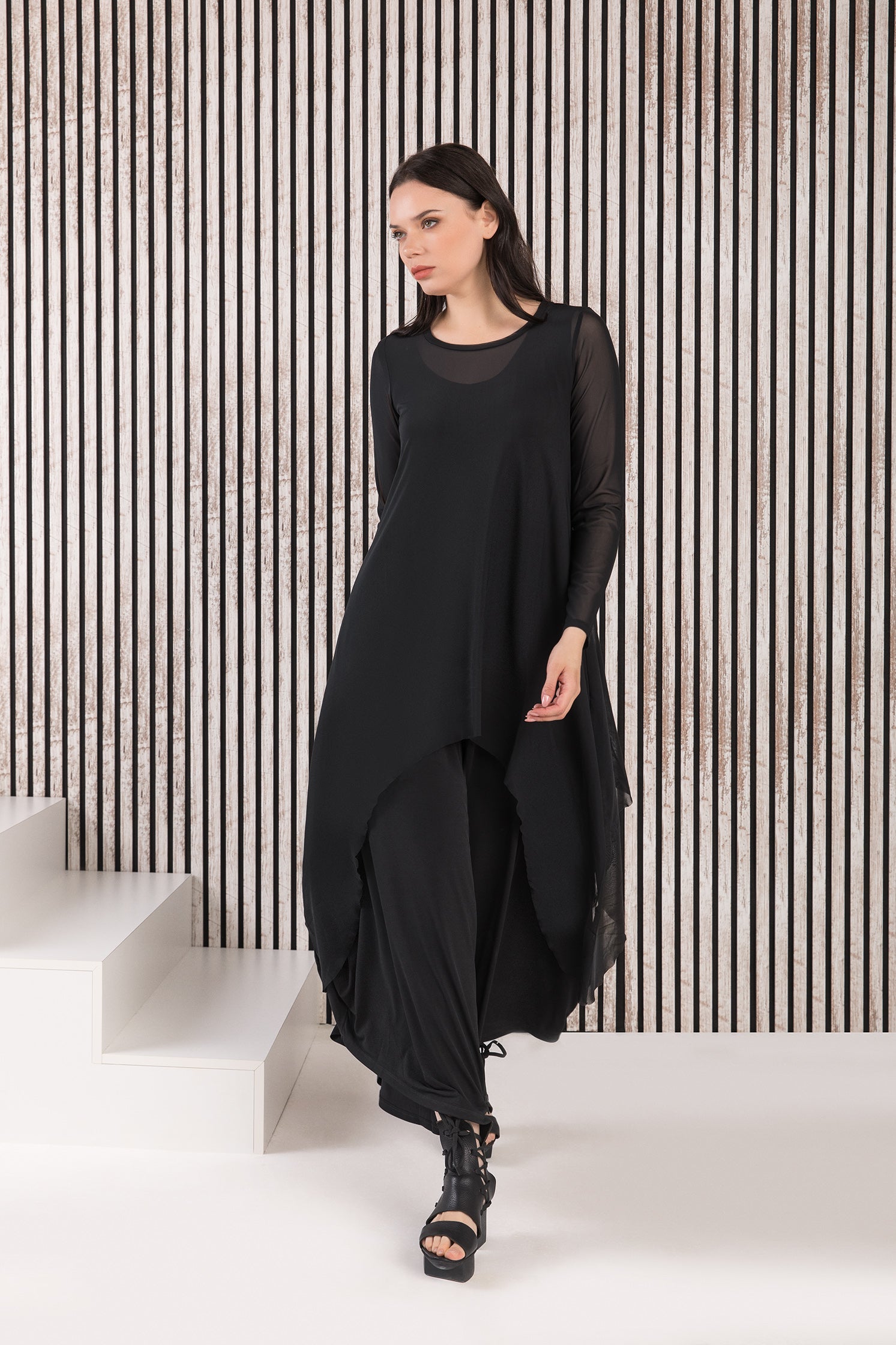 Kozan Mandy Top - SH-4281 - BLACK MESH