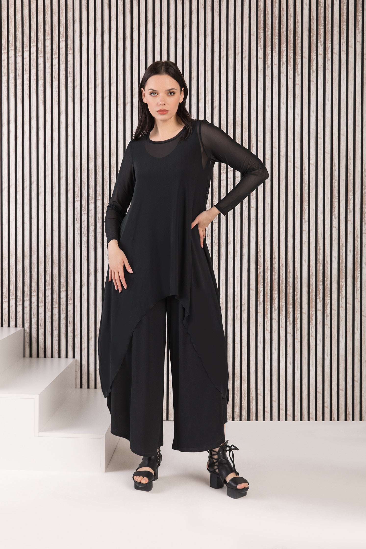 Kozan Mandy Top - SH-4281 - BLACK MESH