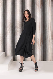 Kozan Demi Dress - VG-1930 - BLACK VOGUE
