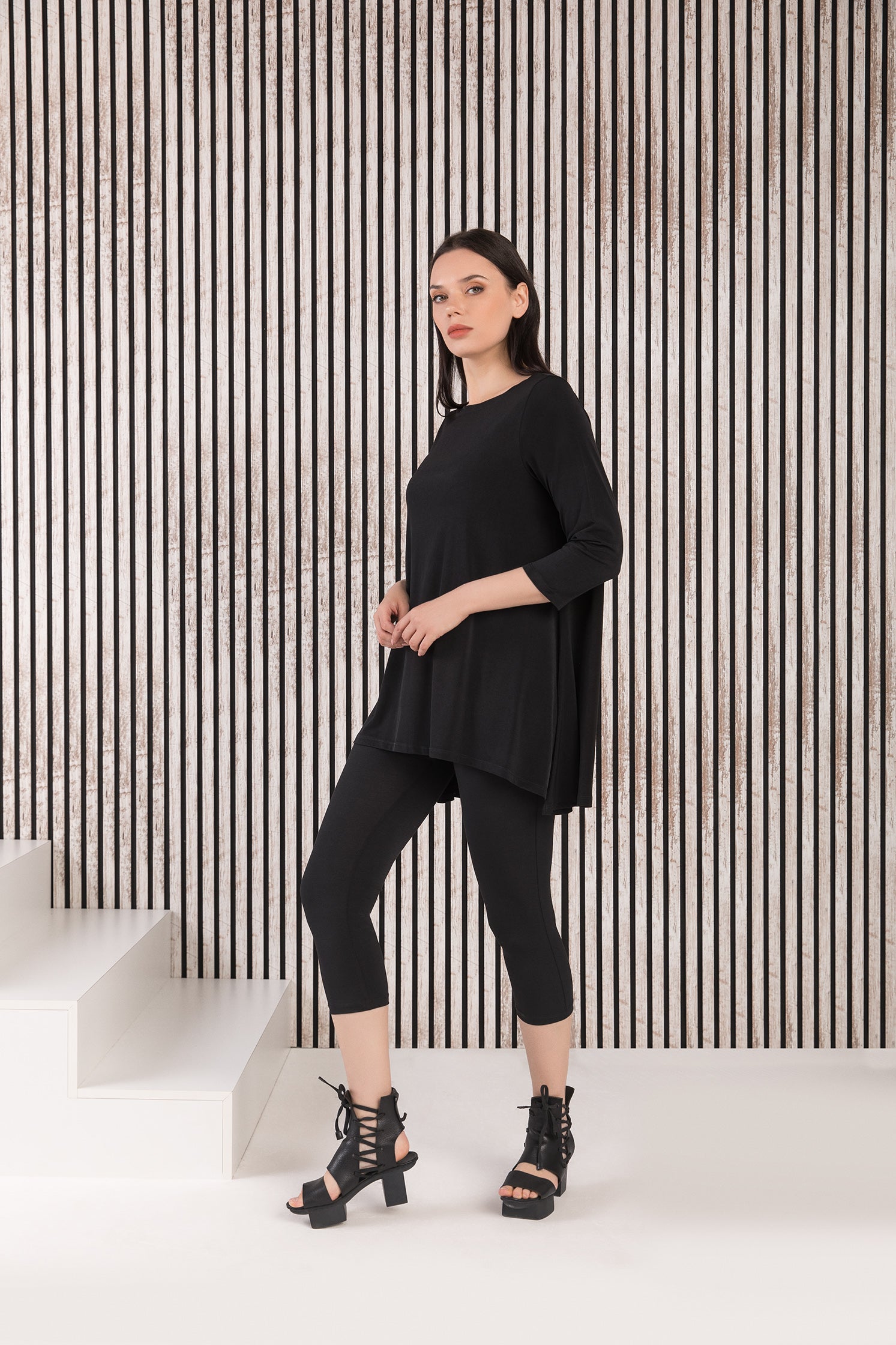 Kozan Dima Tunic - VG-4626 - BLACK VOGUE