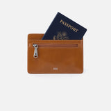 HOBO - Euro Slide Card Case - TRUFFLE IN POLISHED LEATHER