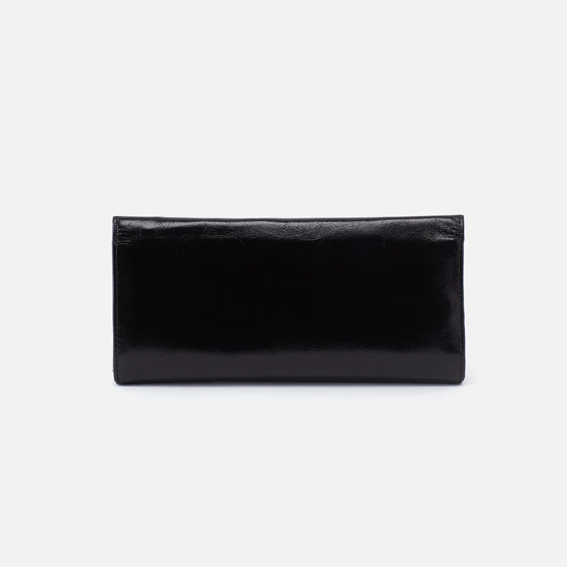 HOBO - Rachel Large Continental Wallet - BLACK IN POLISHED LEATHER
