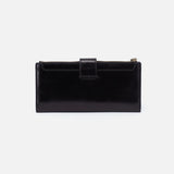 HOBO - Dunn Continental Wallet - BLACK IN POLISHED LEATHER