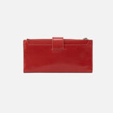 HOBO - Dunn Continental Wallet - BRICK IN POLISHED LEATHER