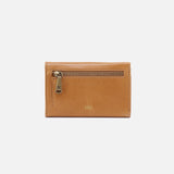 HOBO - Jill Medium Trifold Wallet - NATURAL IN POLISHED LEATHER