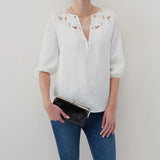 HOBO - Lauren Clutch-Wallet - BLUE STONE IN POLISHED LEATHER