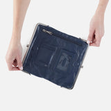 HOBO - Lauren Clutch-Wallet - BLUE STONE IN POLISHED LEATHER