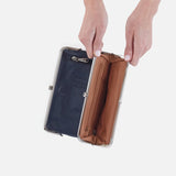 HOBO - Lauren Clutch-Wallet - BLUE STONE IN POLISHED LEATHER