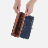 HOBO - Lauren Clutch-Wallet - BLUE STONE IN POLISHED LEATHER