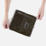 HOBO - Lauren Clutch-Wallet - DARK MOSS IN POLISHED LEATHER