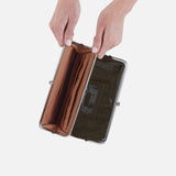 HOBO - Lauren Clutch-Wallet - DARK MOSS IN POLISHED LEATHER