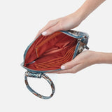 HOBO - Sable Wristlet - BLUE TEMPEST IN PRINTED LEATHER