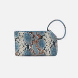 HOBO - Sable Wristlet - BLUE TEMPEST IN PRINTED LEATHER