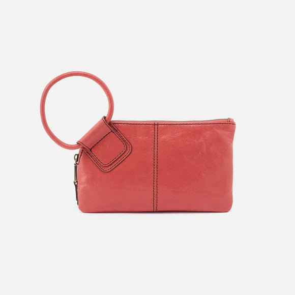 HOBO - Sable Wristlet - CHERRY BLOSSOM IN POLISHED LEATHER